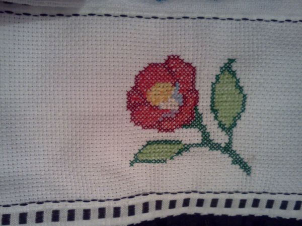 Pano com Rosa